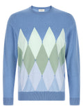 Ballantyne Blue Cotton Cardigan