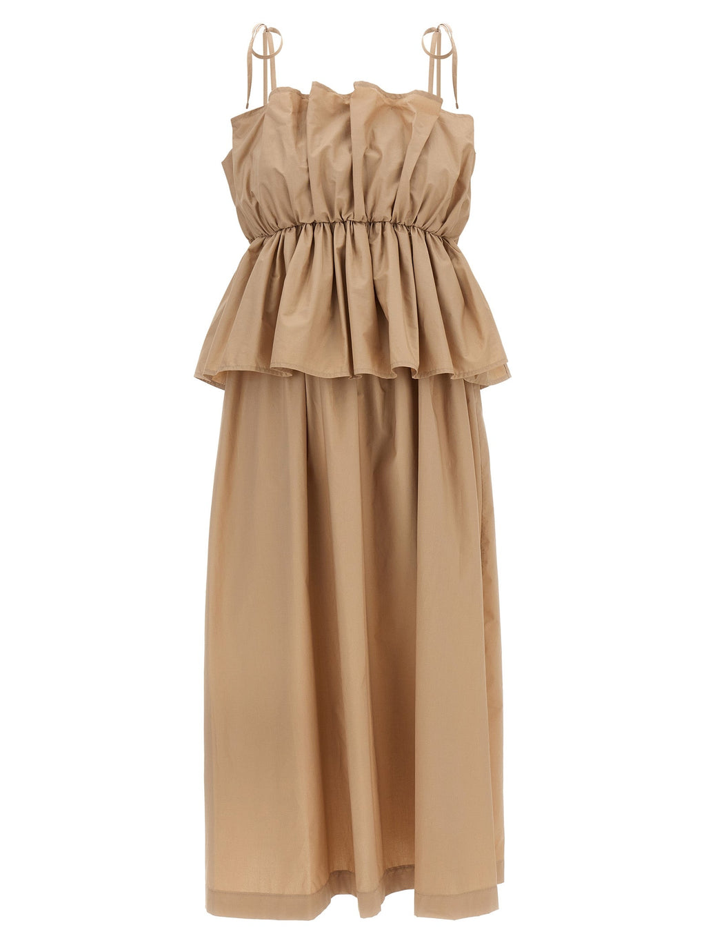 Twinset Beige Cotton Long Dress