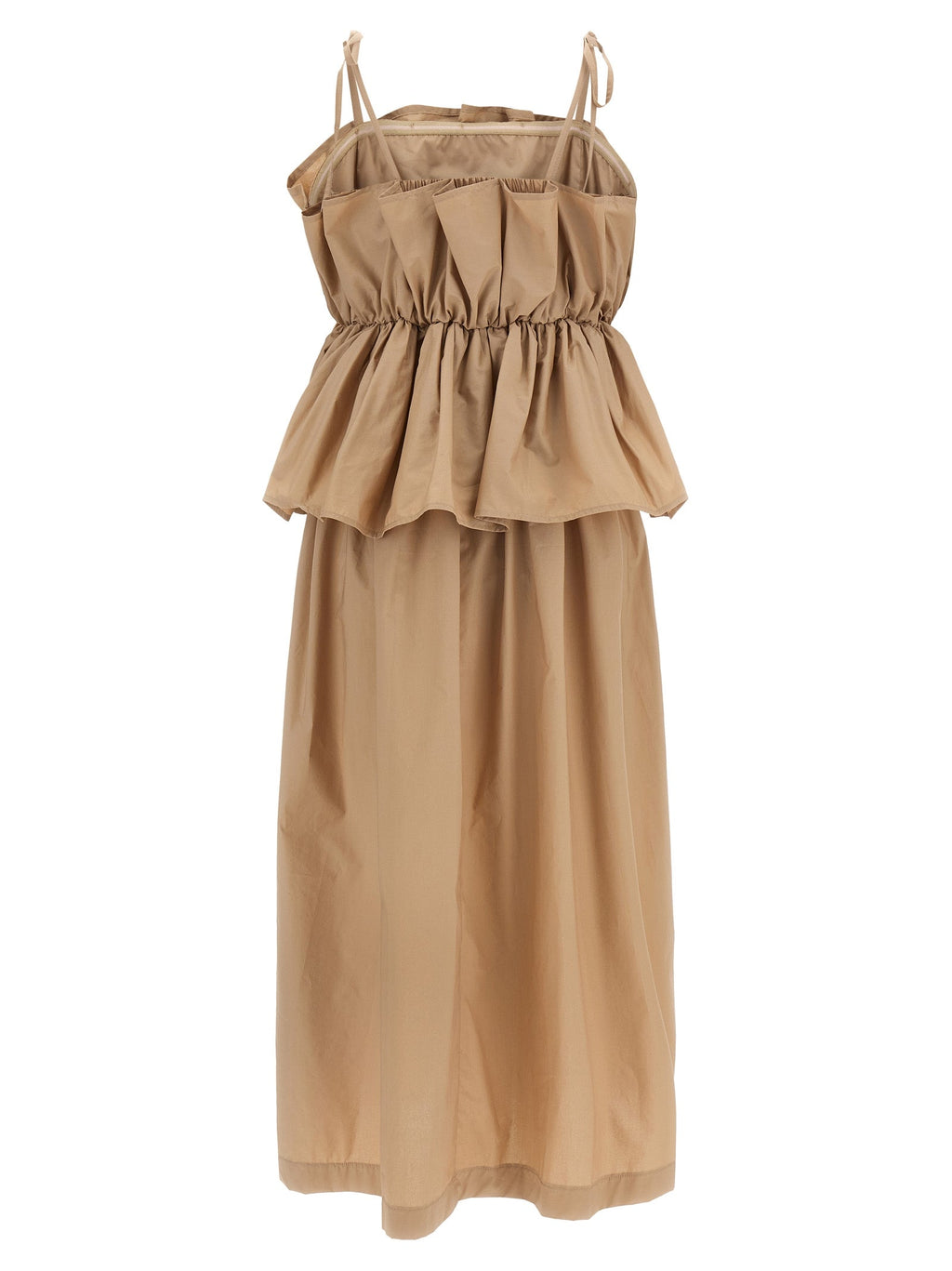Twinset Beige Cotton Long Dress