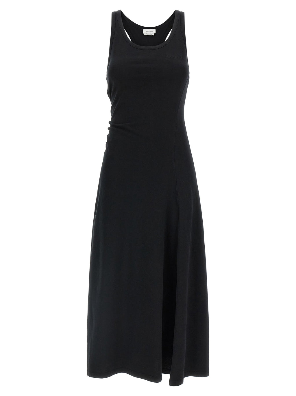 Alexander McQueen Black Cotton Long Dress