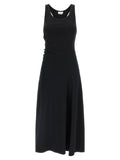 Alexander McQueen Black Cotton Long Dress