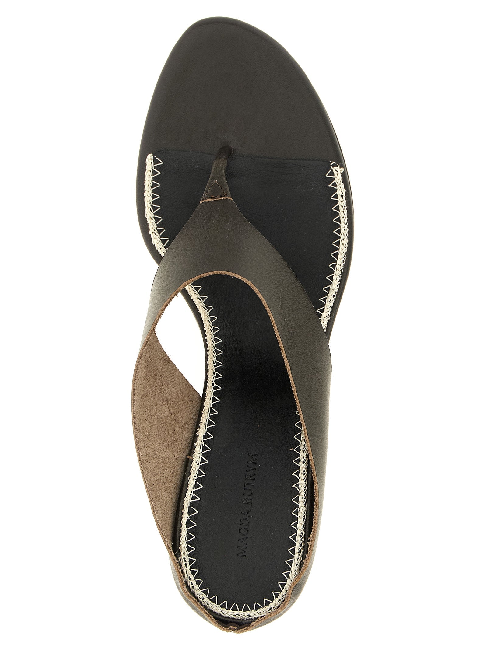 Magda Butrym Brown Leather Stiletto Heel Sandals Magda Butrym