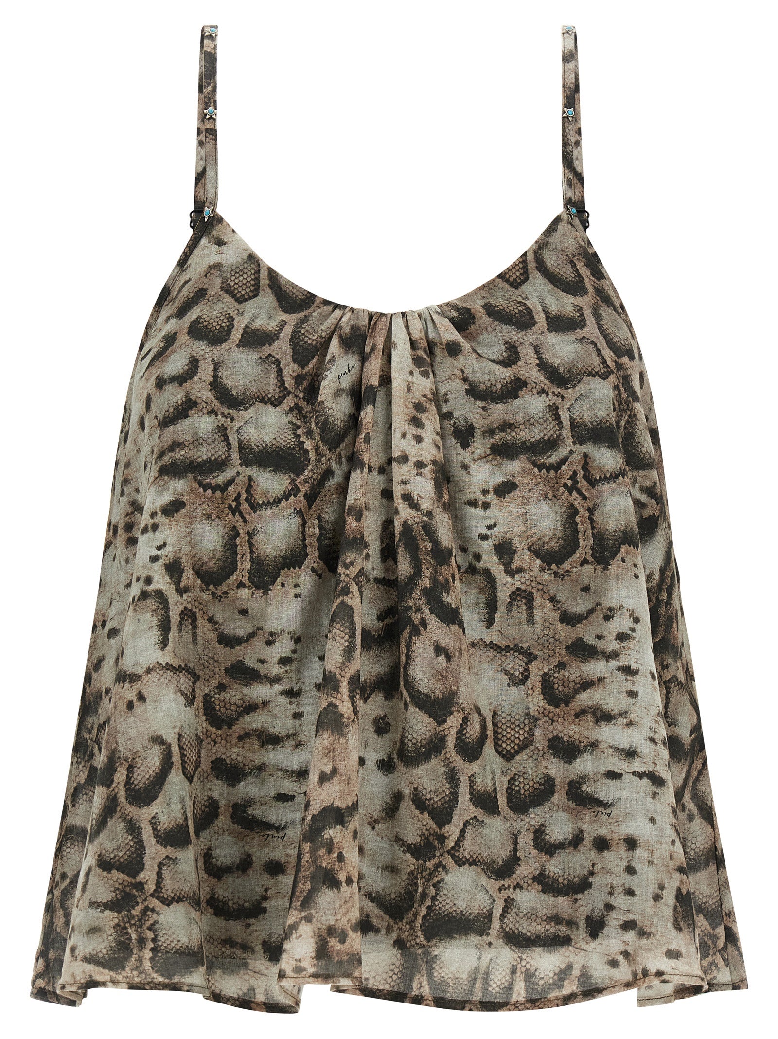 PINKO Gray Cotton Blouse PINKO
