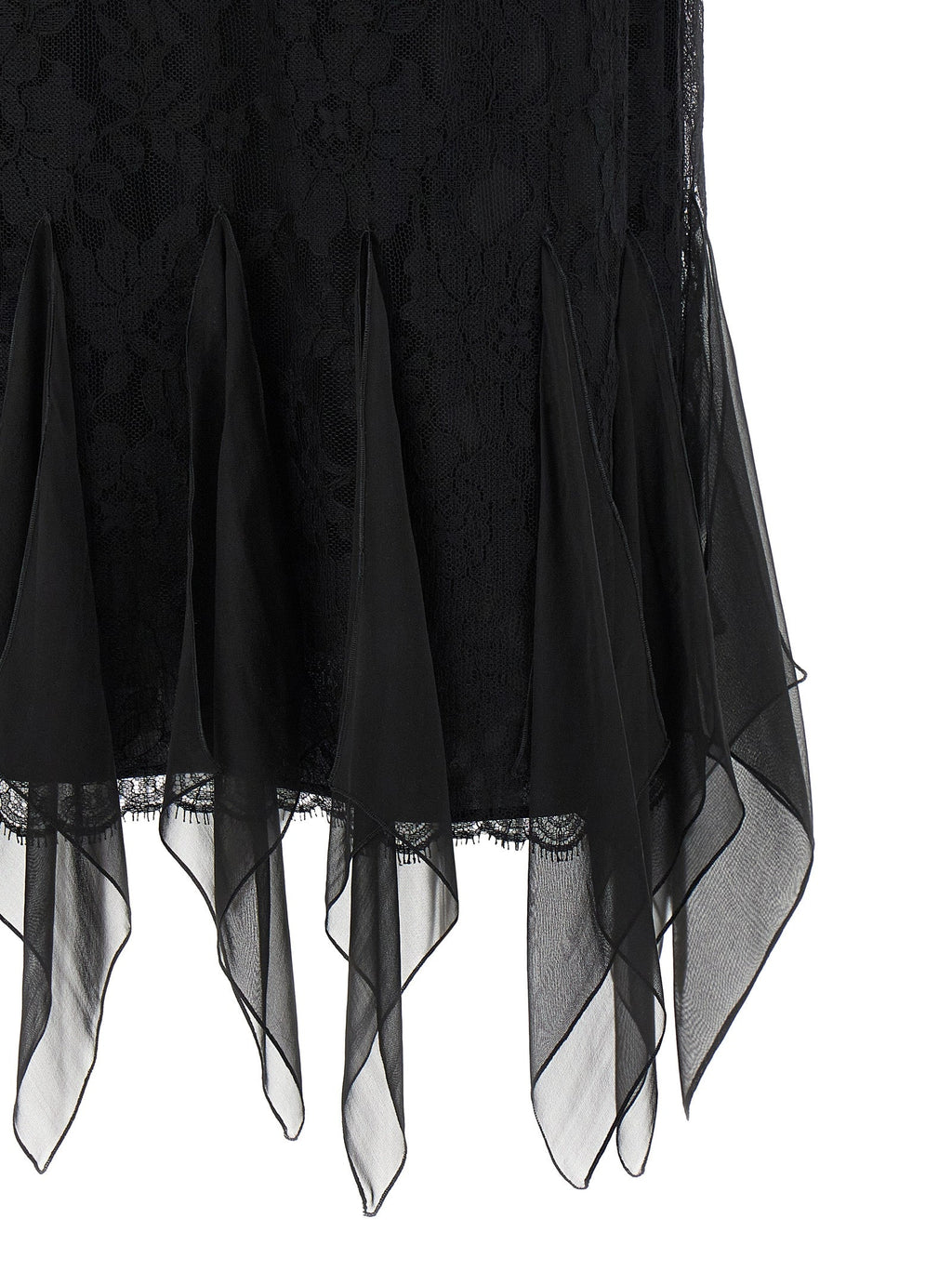 Valentino Garavani Black Cotton Midi Skirt