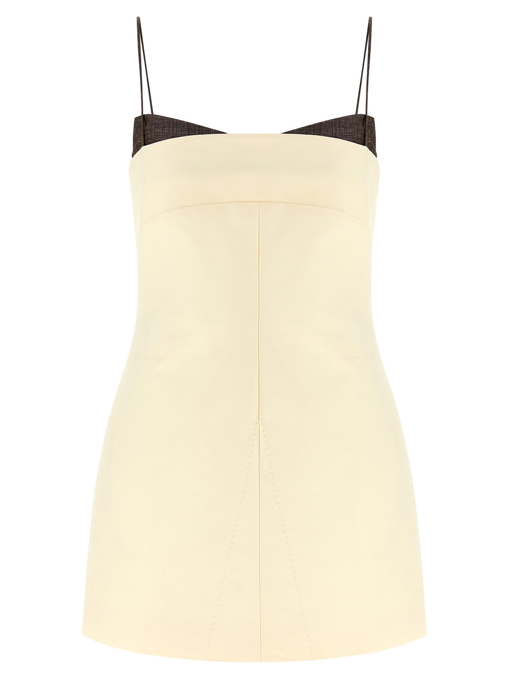 Entire Studios Beige Cotton Short Dress