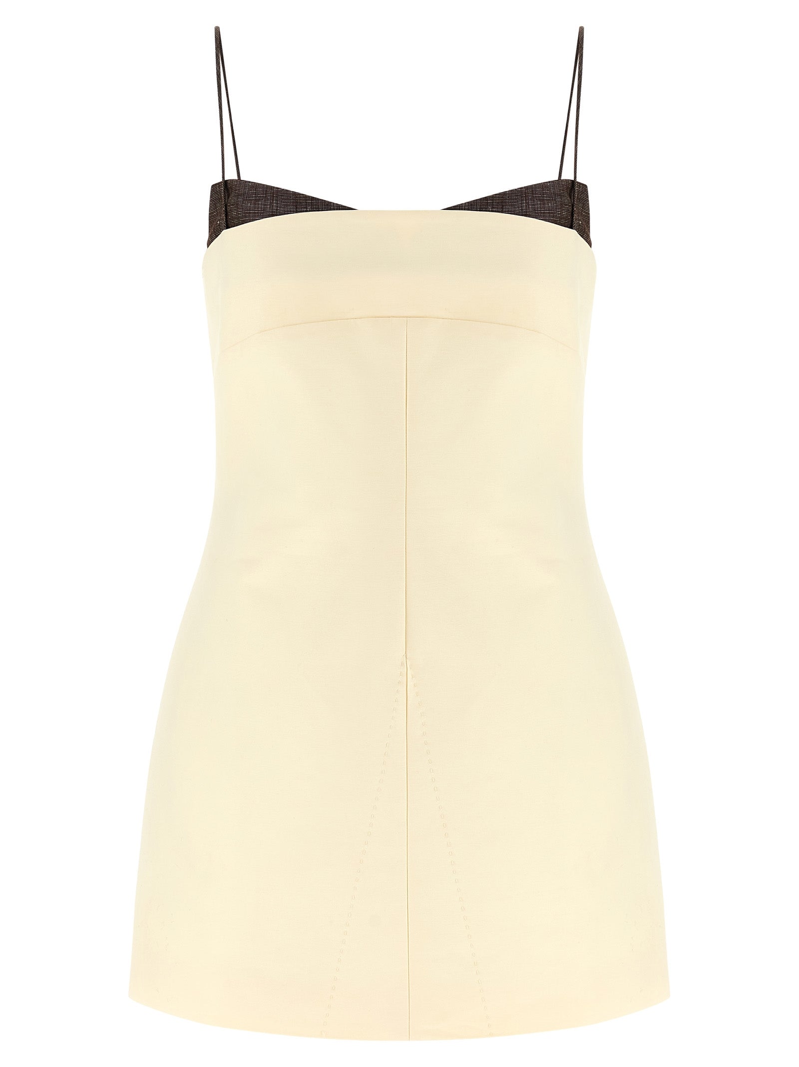 Entire Studios Beige Cotton Short Dress