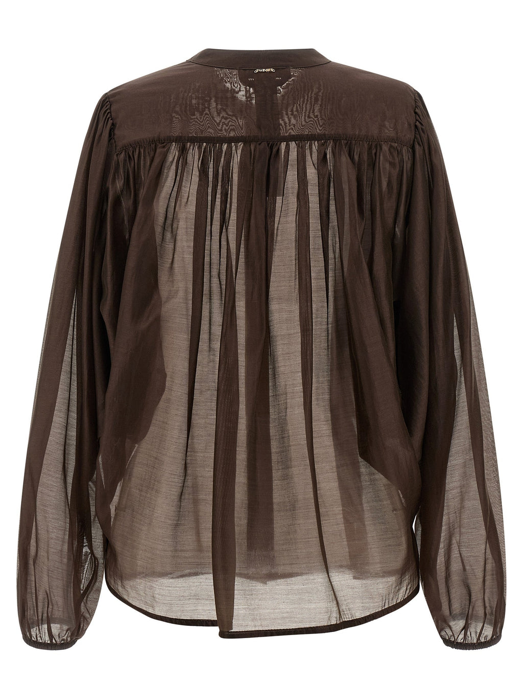 Twinset Brown Lycra Blouse