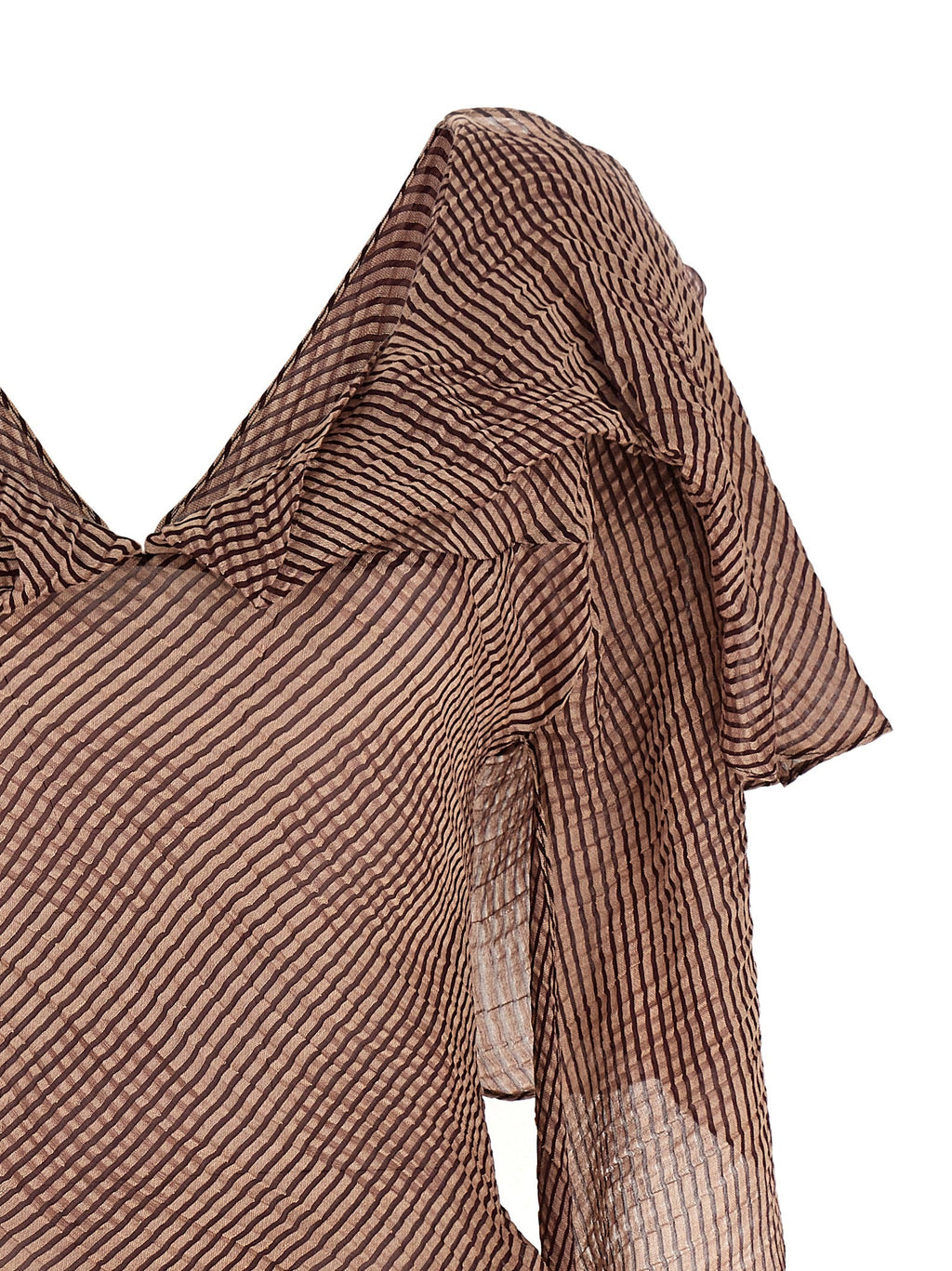 Kiko Kostadinov Bordeaux Linen Blouse