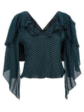 Kiko Kostadinov Blue Modal Blouse