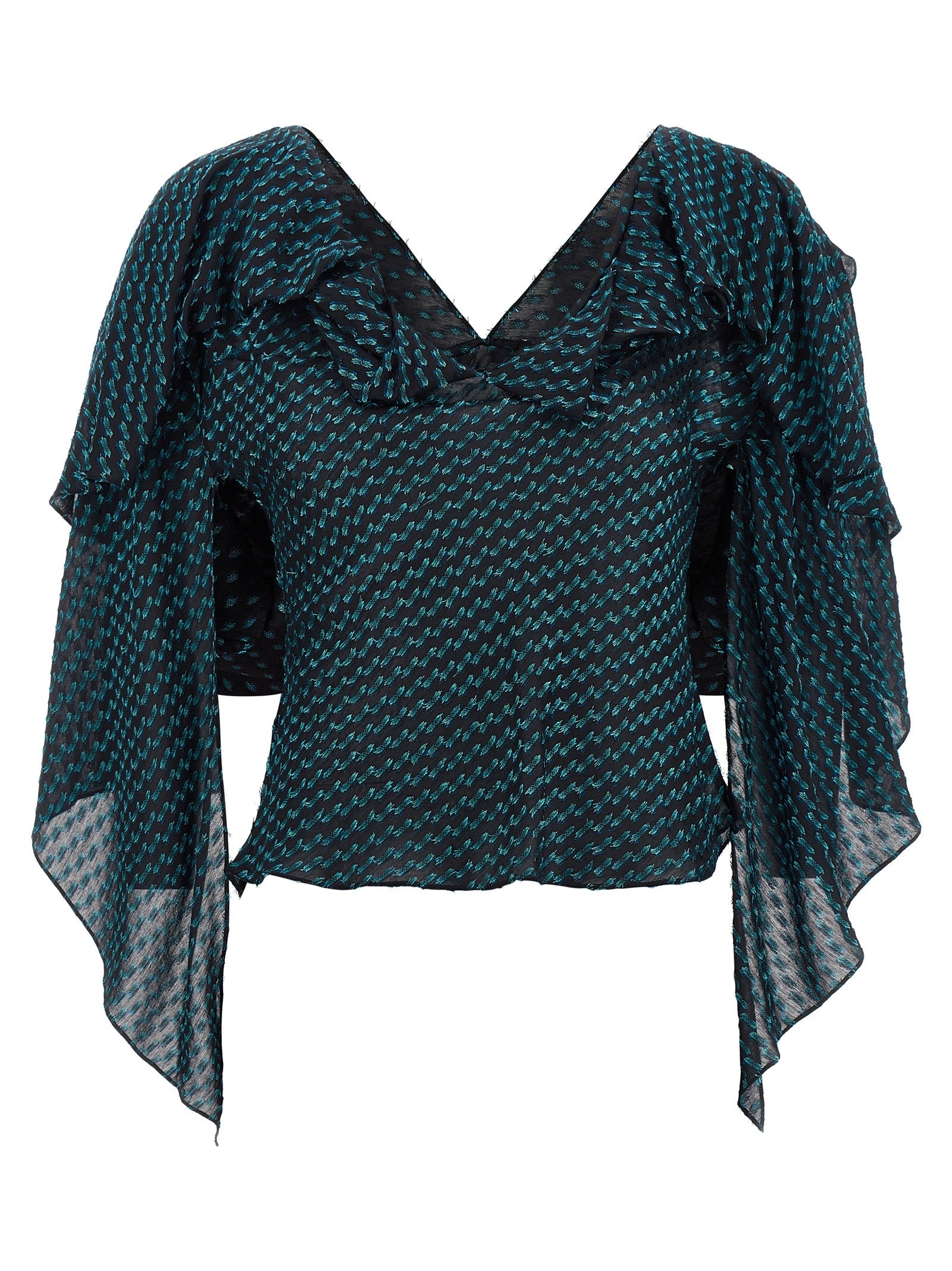 Kiko Kostadinov Blue Modal Blouse