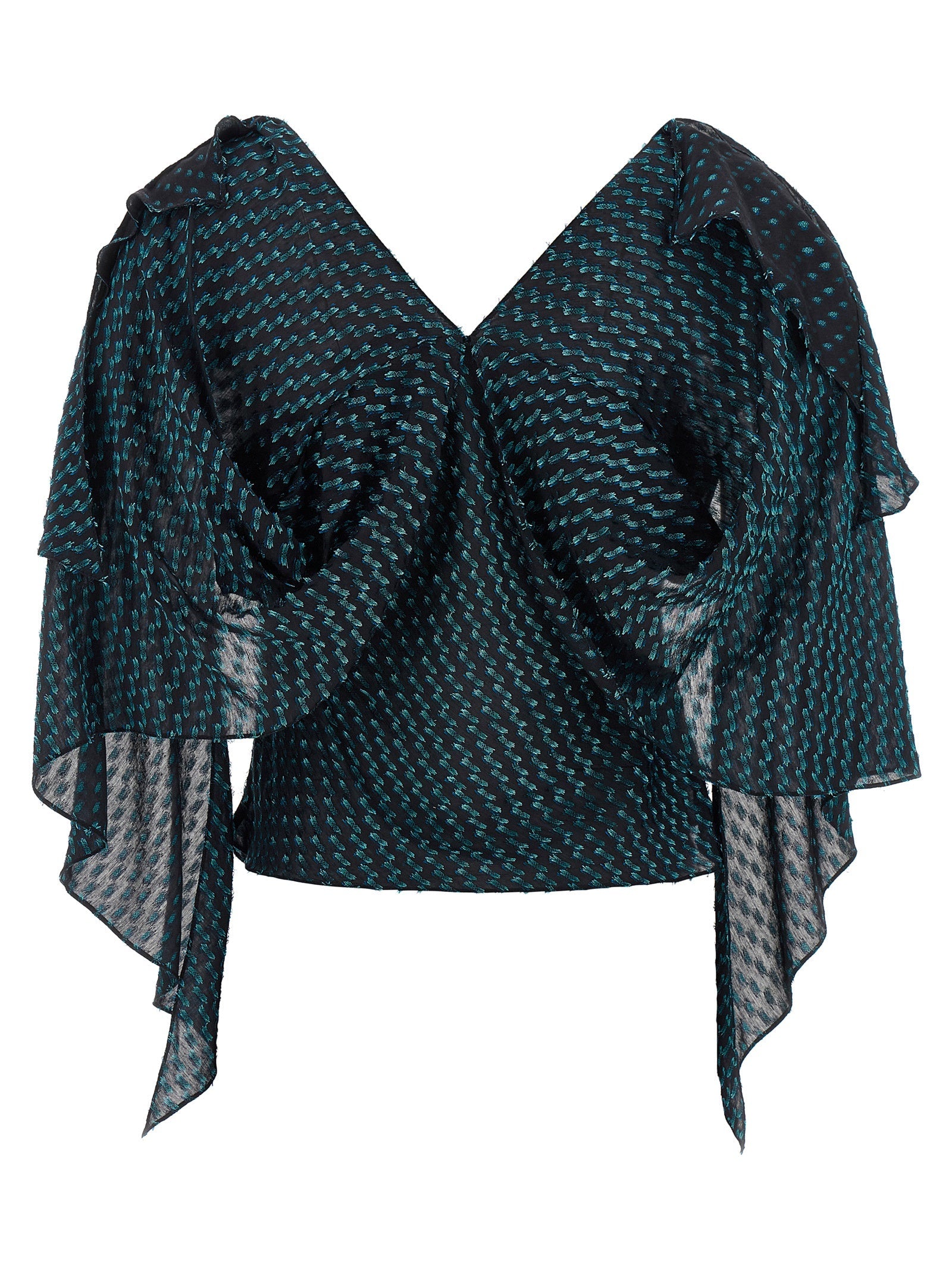 Kiko Kostadinov Blue Modal Blouse