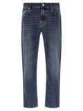 Department 5 Blue Cotton Straight-Leg Jeans