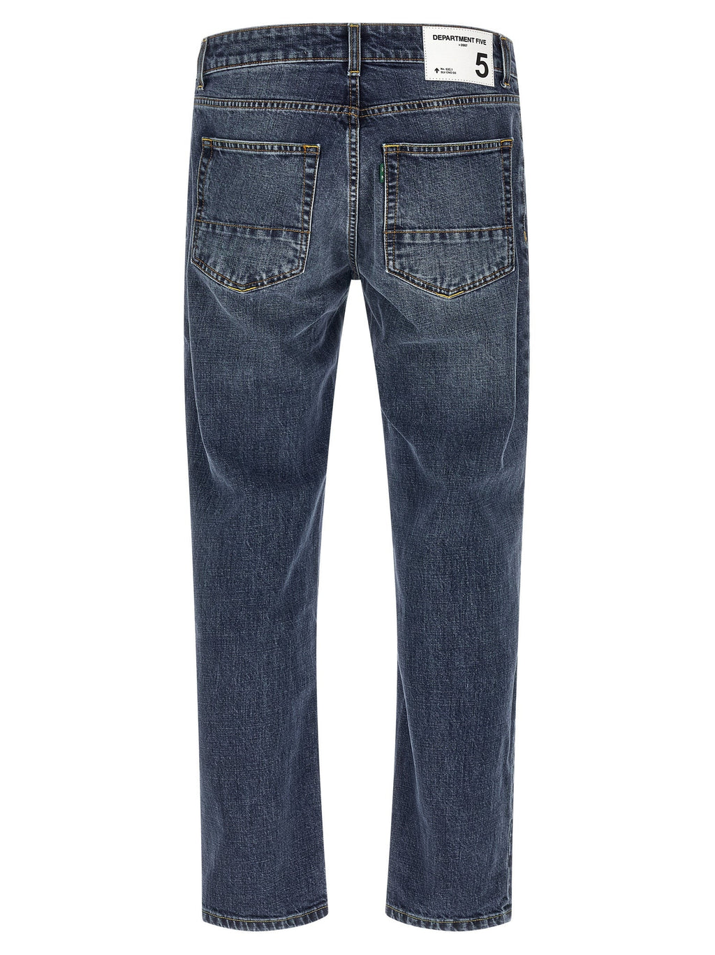 Department 5 Blue Cotton Straight-Leg Jeans
