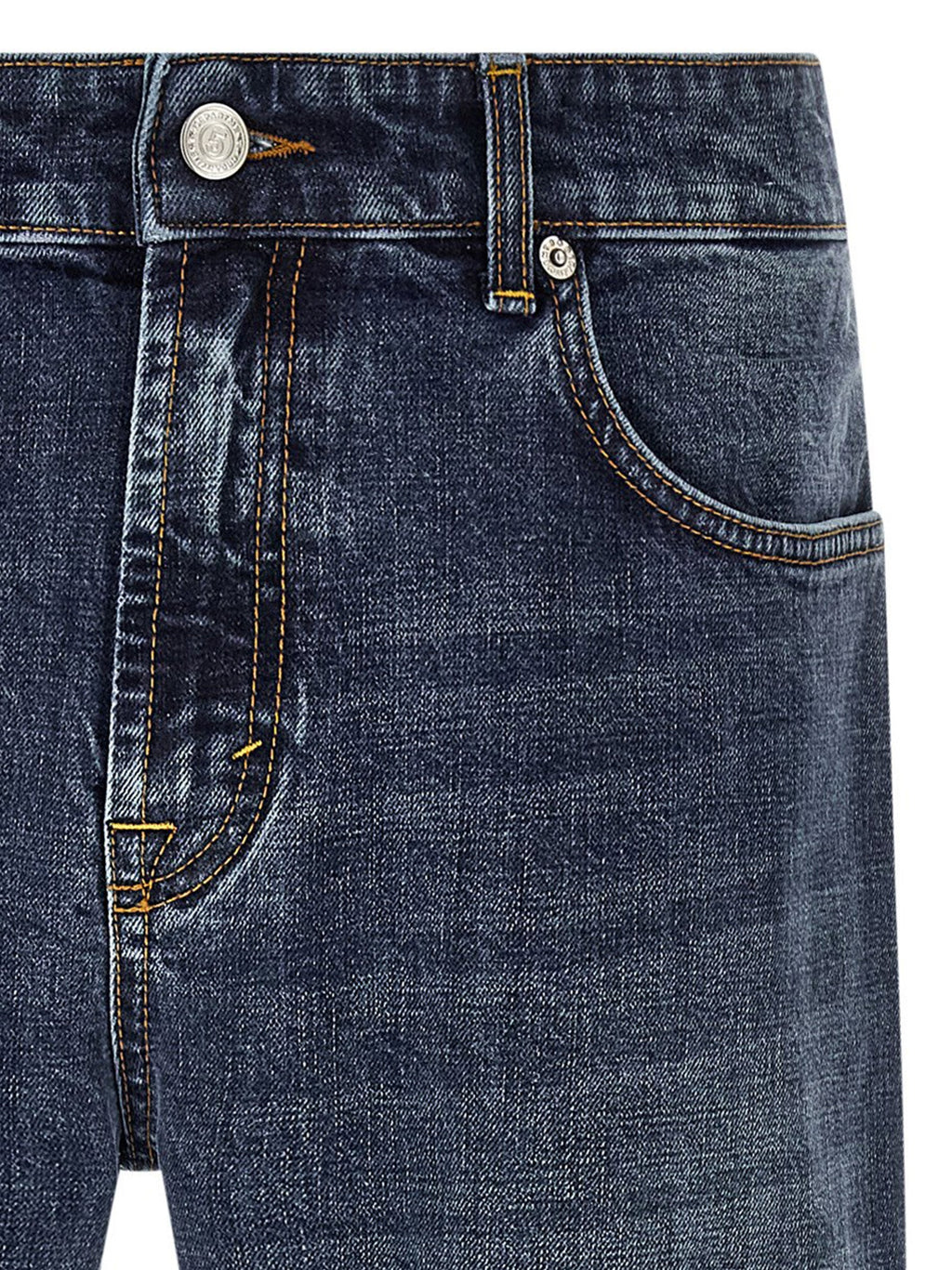 Department 5 Blue Cotton Straight-Leg Jeans