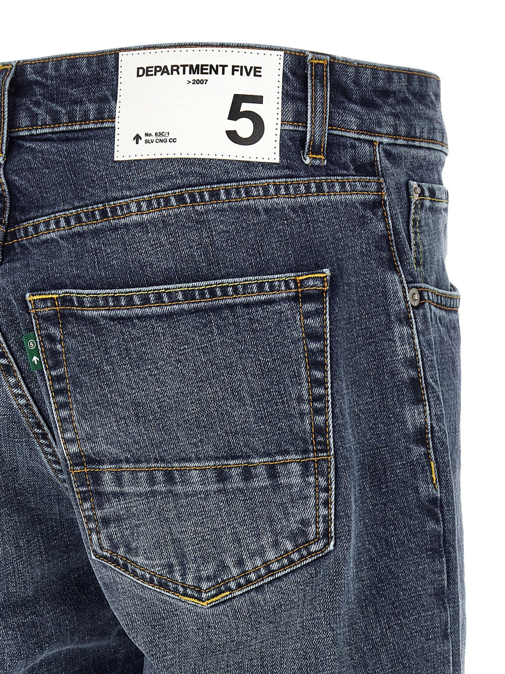 Department 5 Blue Cotton Straight-Leg Jeans