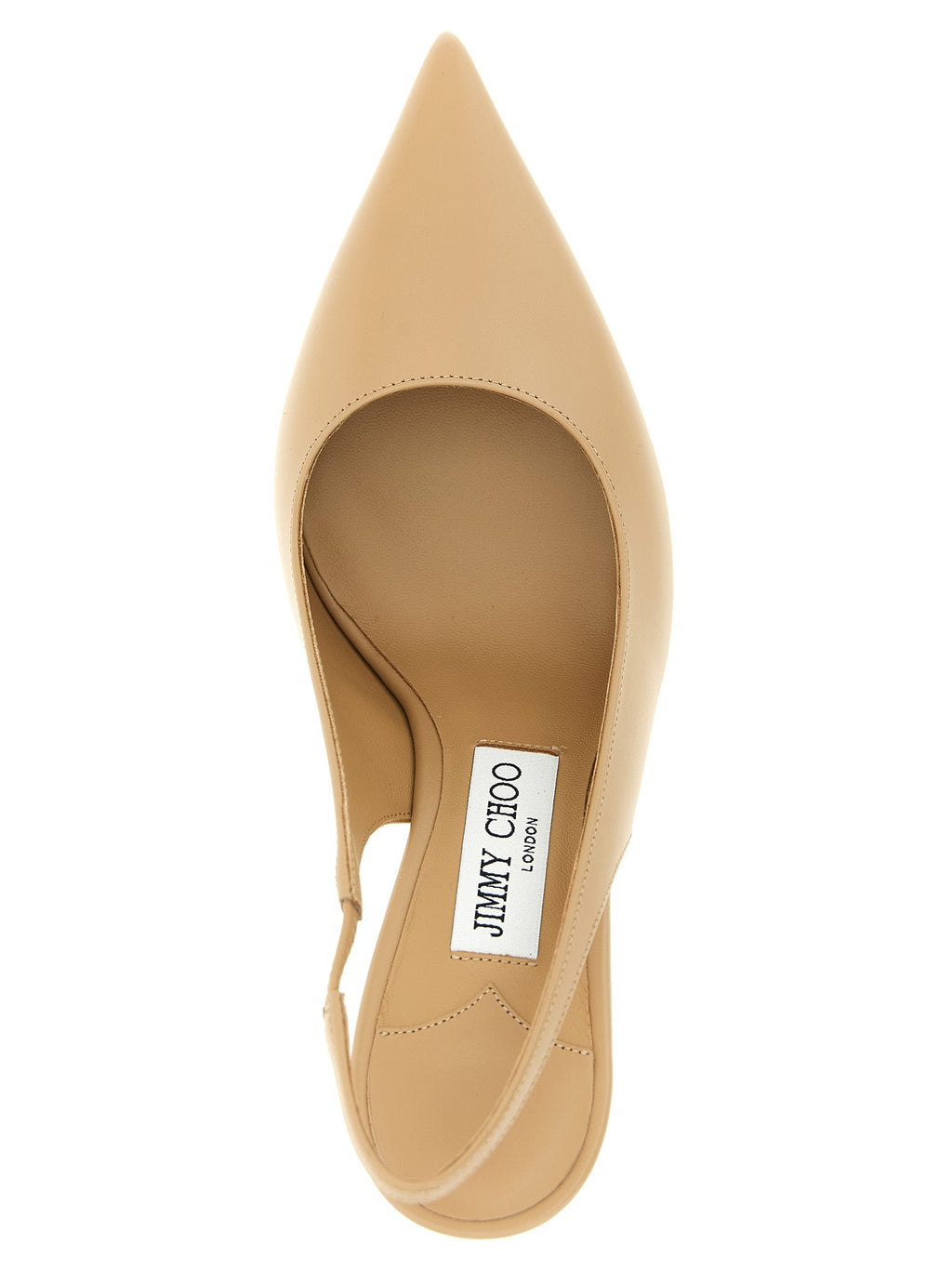 Jimmy Choo Beige Leather High Heel Pumps