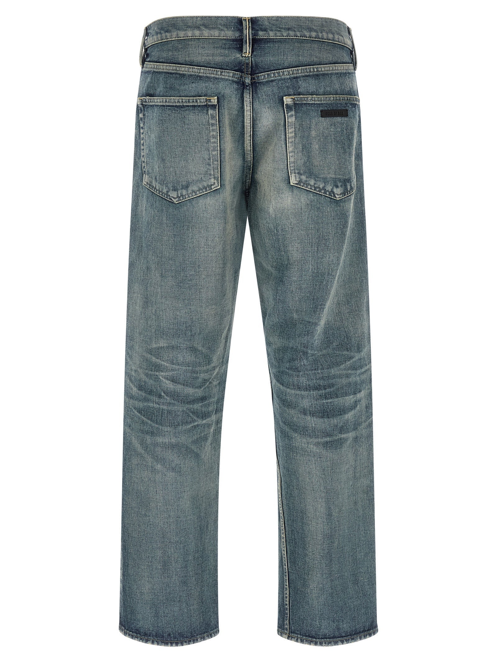 Fear Of God Blue Cotton Straight-Leg Jeans