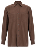 CELLAR DOOR Brown Cotton Blouse