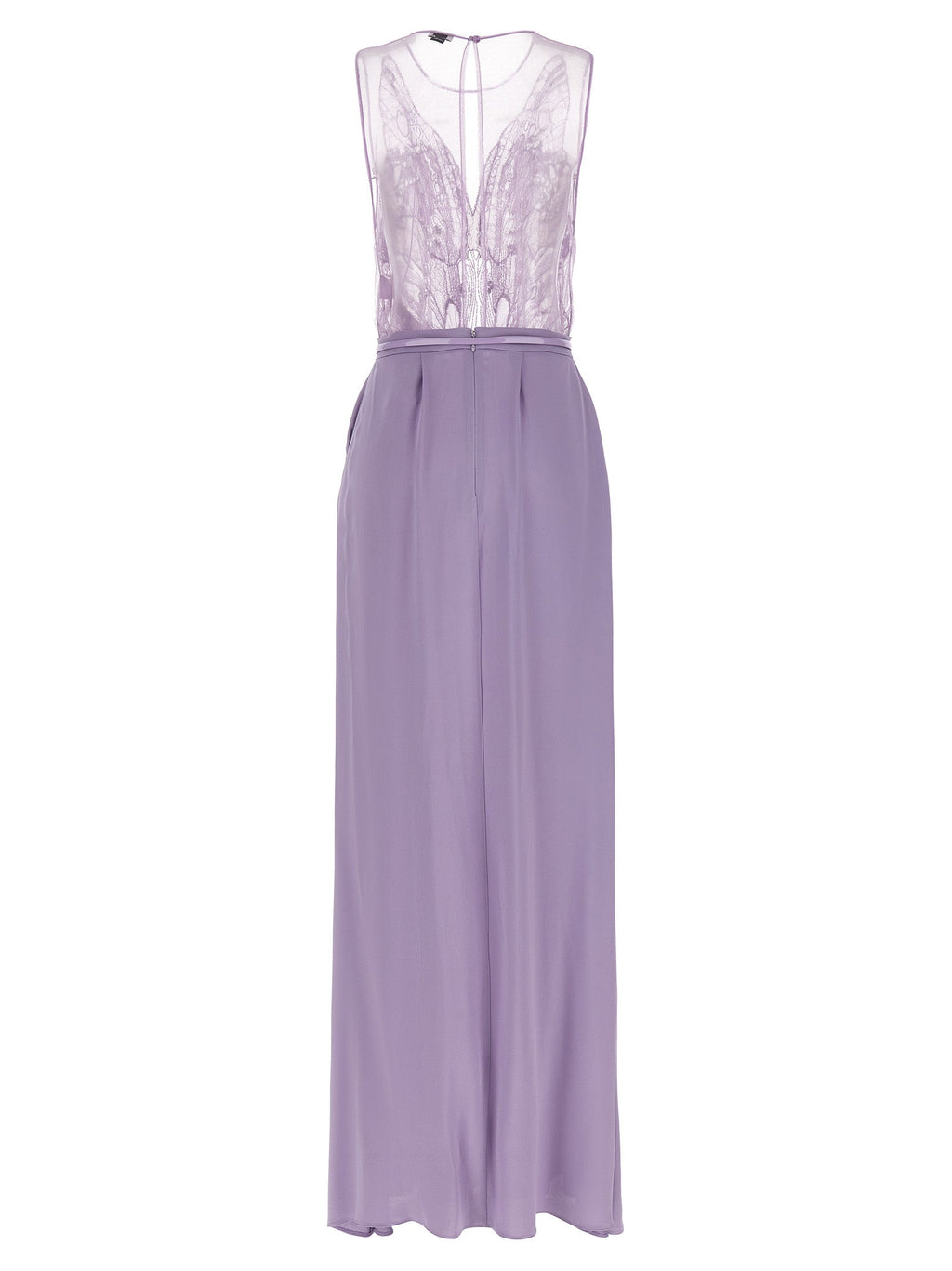Elisabetta Franchi Purple Viscose Long Dress