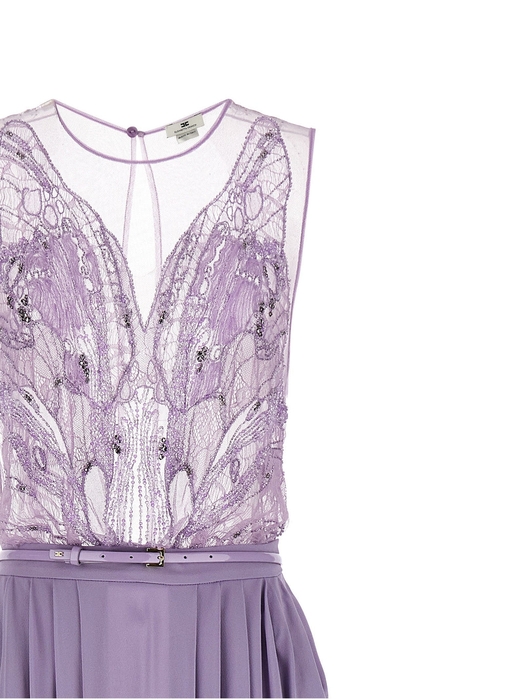 Elisabetta Franchi Purple Viscose Long Dress