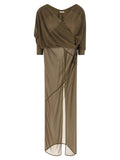 Entire Studios Bicolor Polyester Long Dress