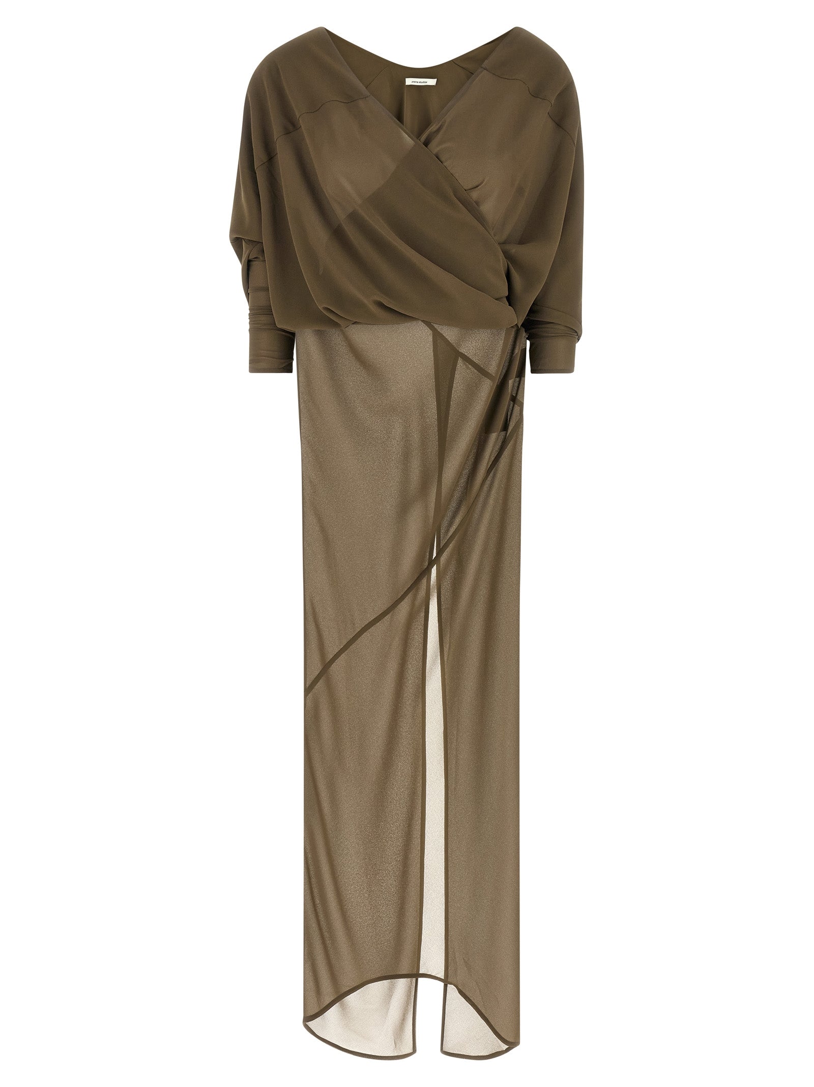 Entire Studios Bicolor Polyester Long Dress