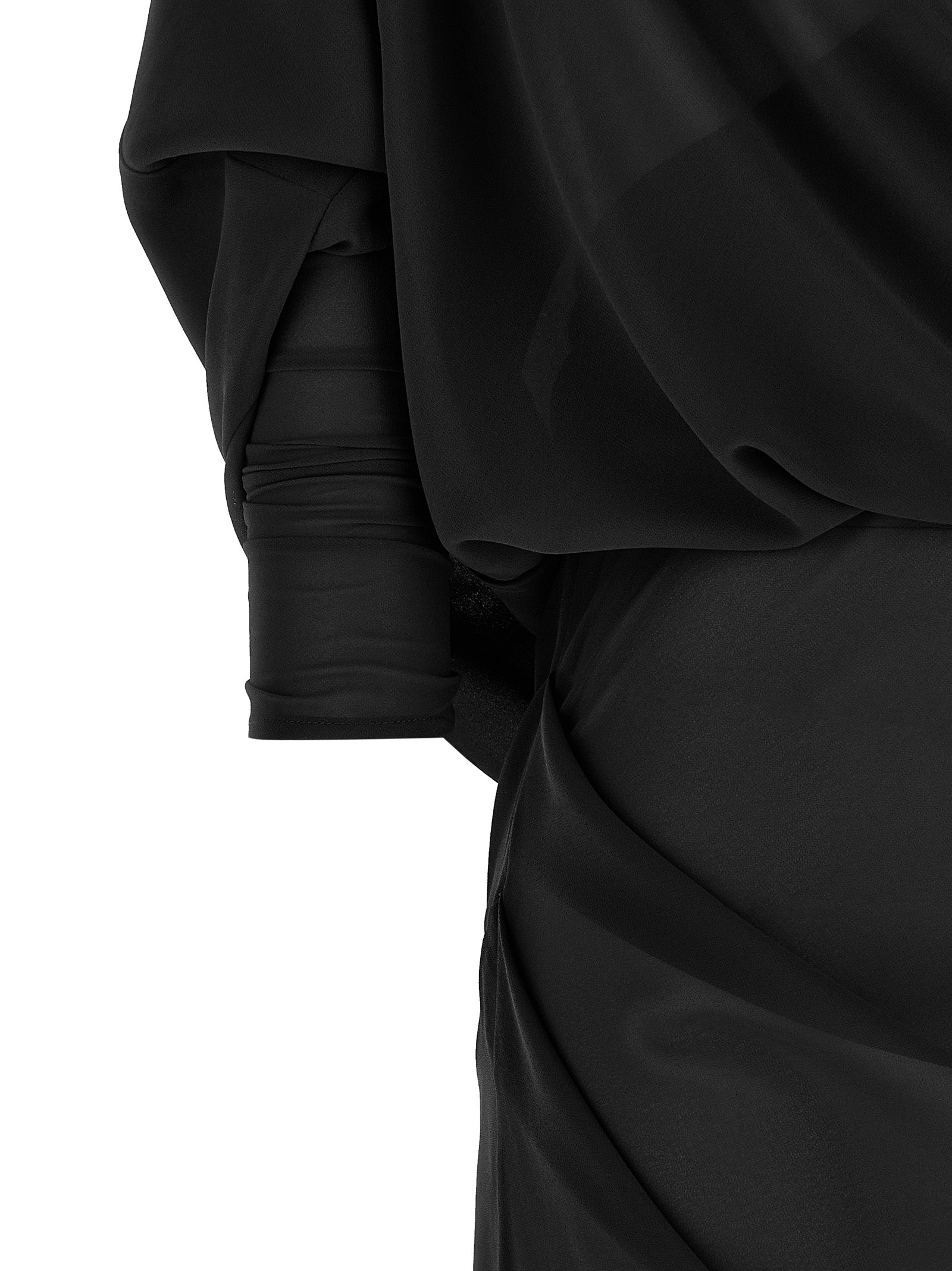 Entire Studios Black Polyester Long Dress