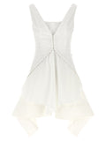 Alexander McQueen White Cotton Short Dress