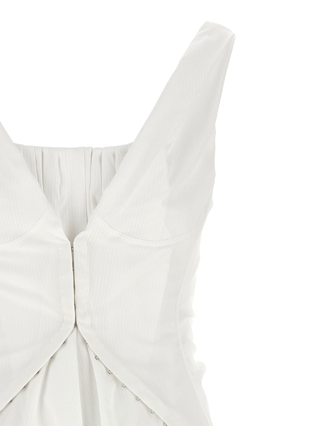 Alexander McQueen White Cotton Short Dress