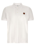 Maison Kitsuné White Cotton Polo Shirt