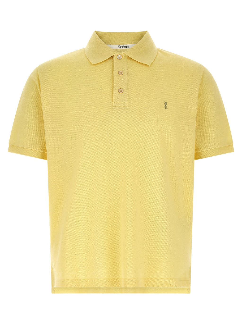 Saint Laurent Bicolor Cotton Polo Shirt
