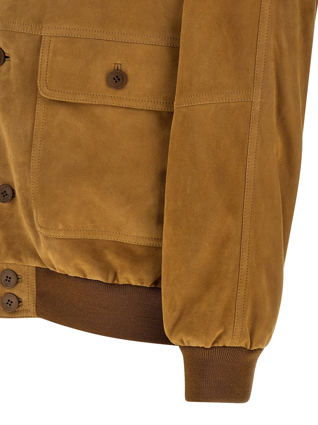 Saint Laurent Brown Lamb Leather Leather Jacket