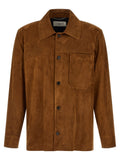Saint Laurent Brown Lamb Leather Leather Jacket