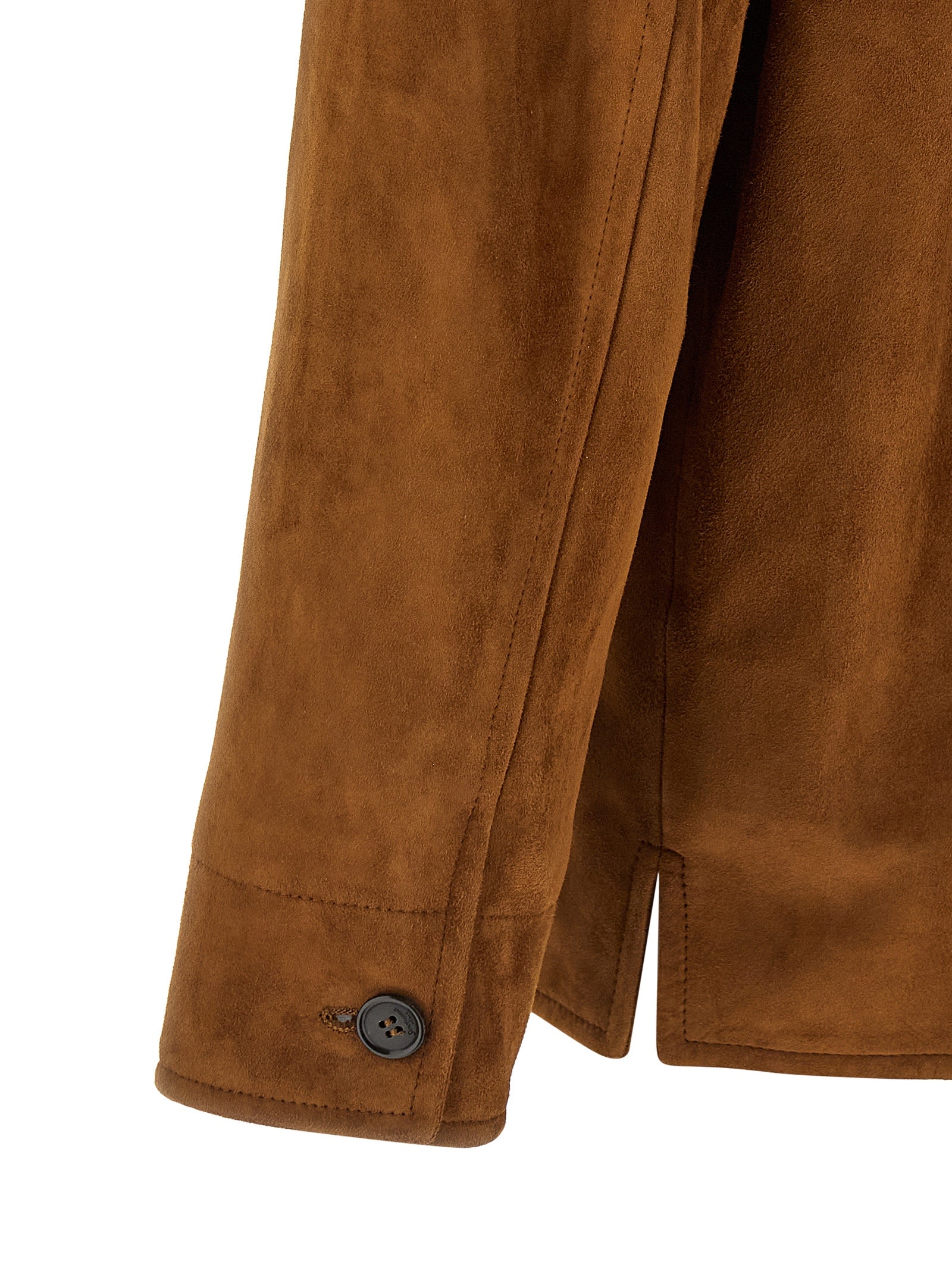 Saint Laurent Brown Lamb Leather Leather Jacket