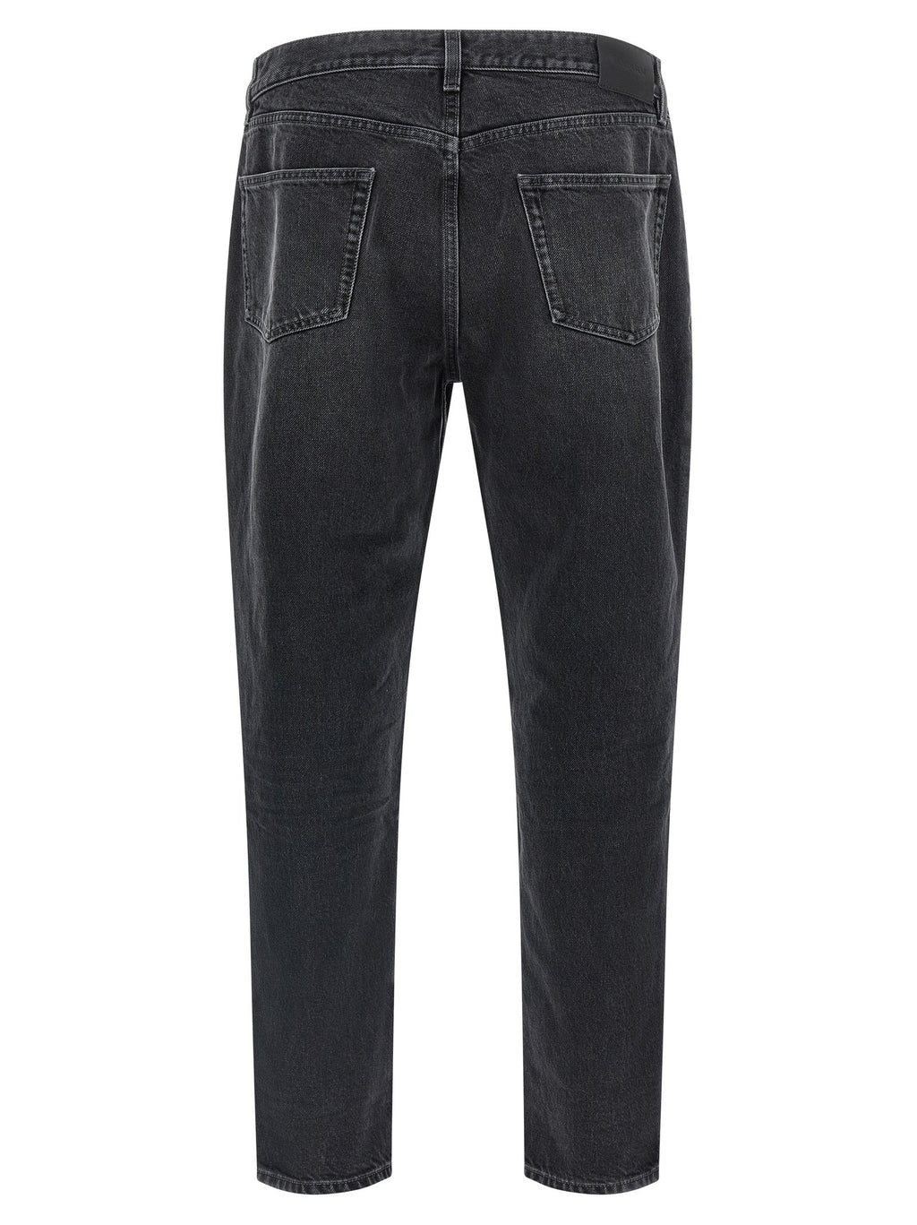 Saint Laurent Black Cotton Straight-Leg Jeans