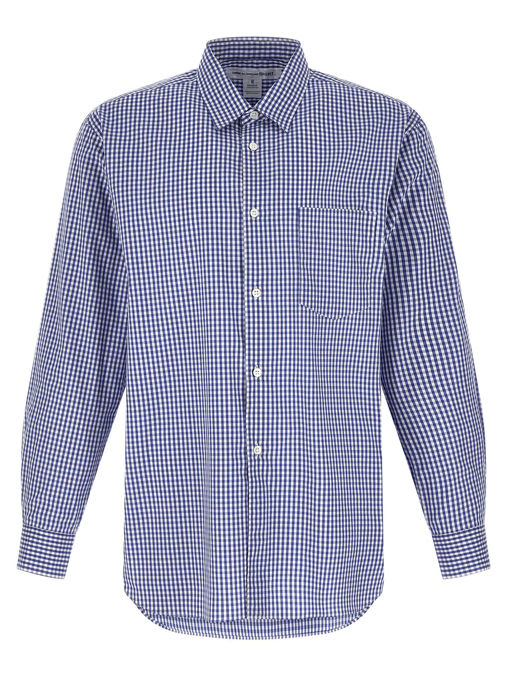 Comme Des Garçons Blue Cotton Blouse