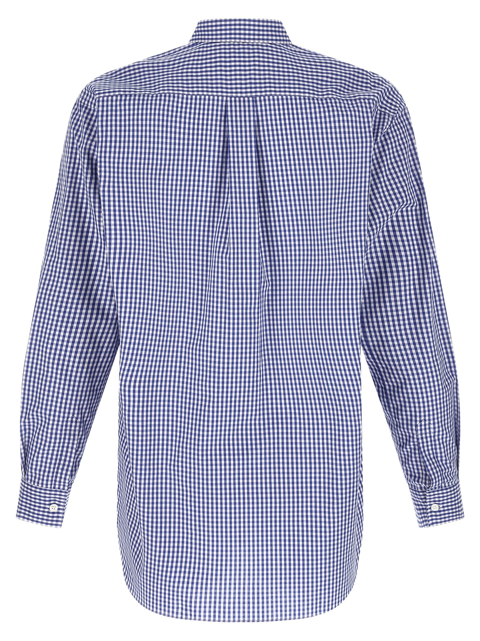 Comme Des Garçons Blue Cotton Blouse