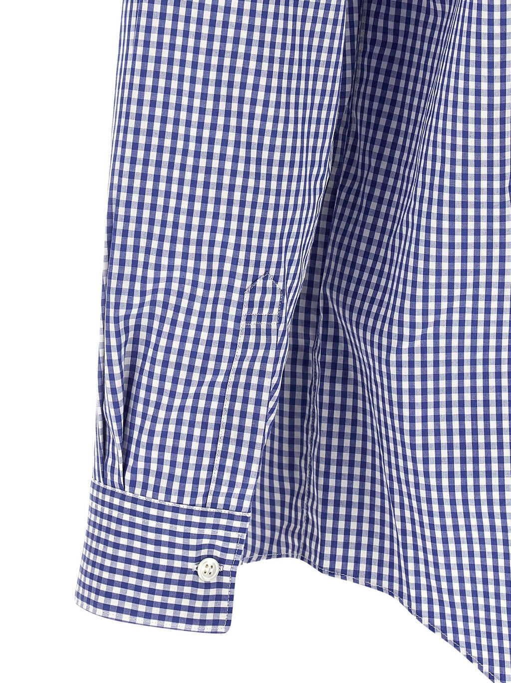 Comme Des Garçons Blue Cotton Blouse