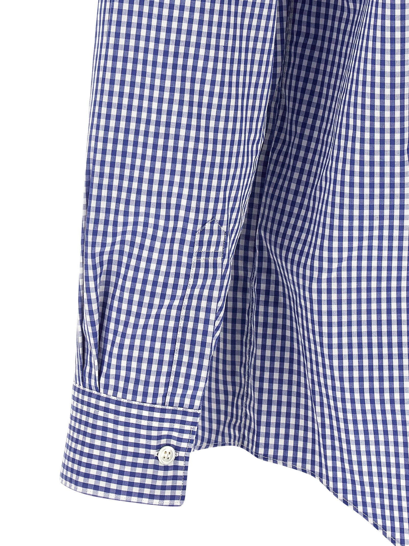 Comme Des Garçons Blue Cotton Blouse