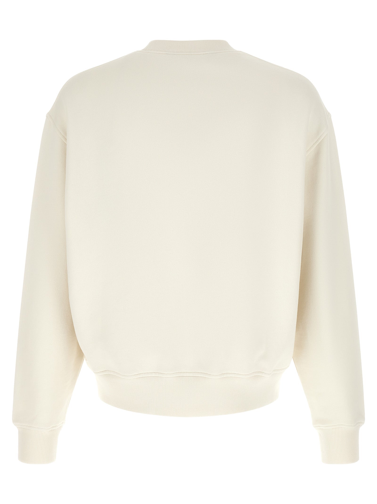 Palm Angels White Cotton Sweatshirt