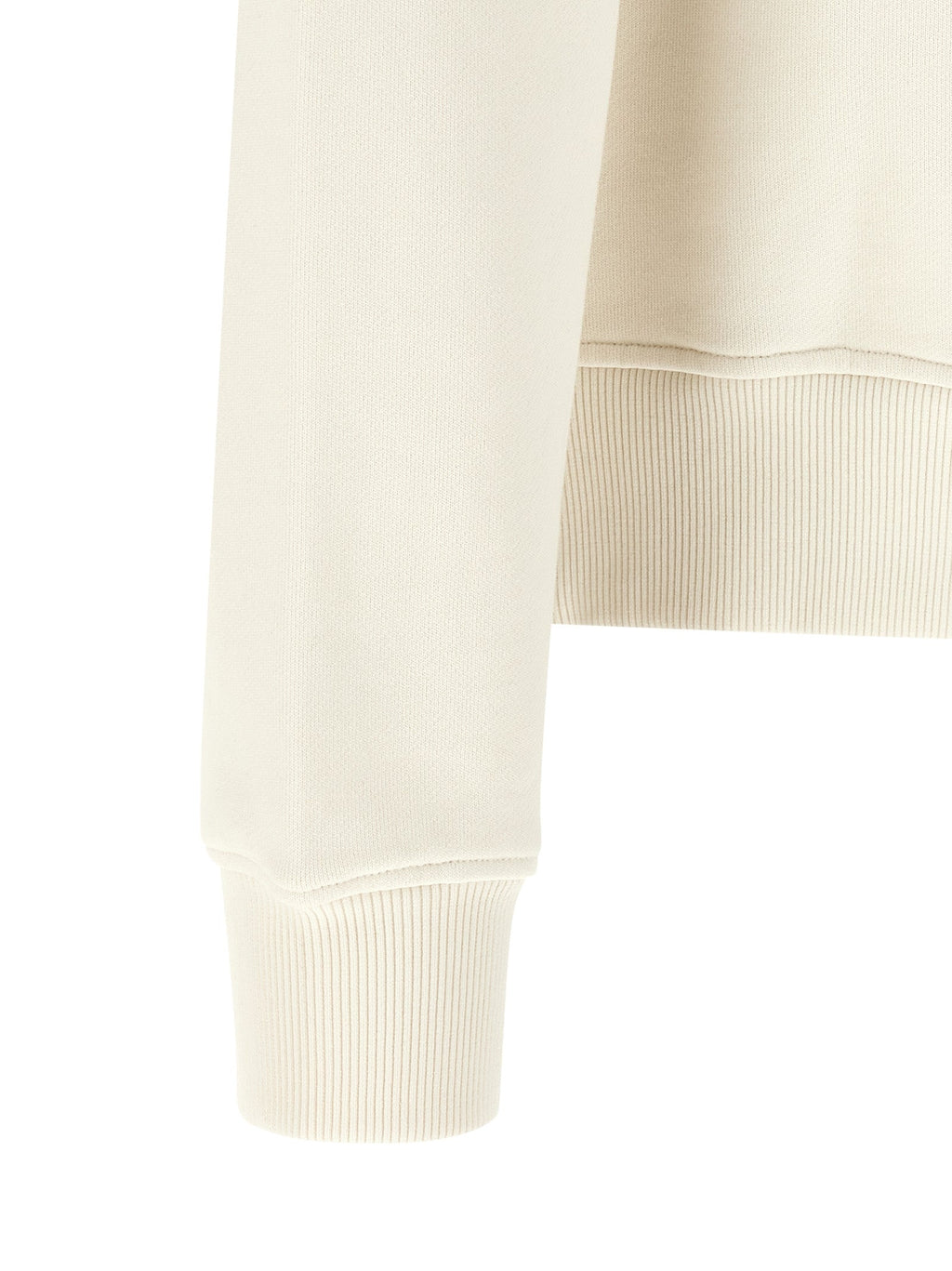Palm Angels White Cotton Sweatshirt