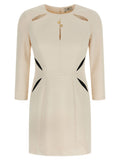 Elisabetta Franchi Bicolor Polyester Short Dress