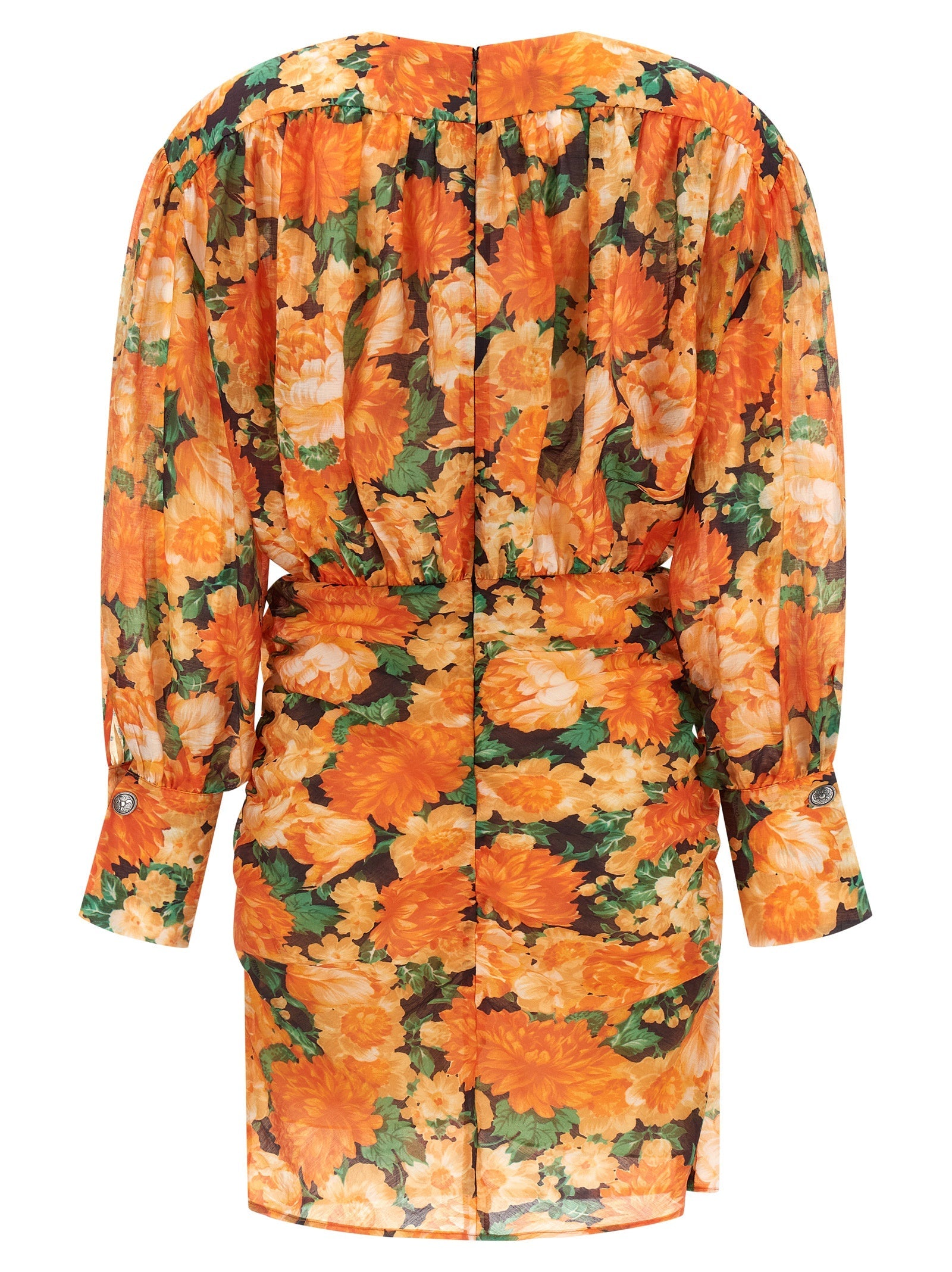 PINKO Orange Lyocell Short Dress