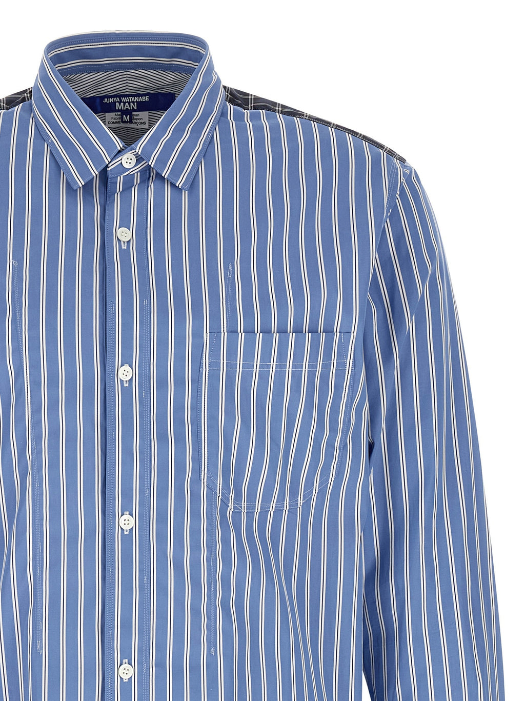 Junya Watanabe Blue Cotton Blouse