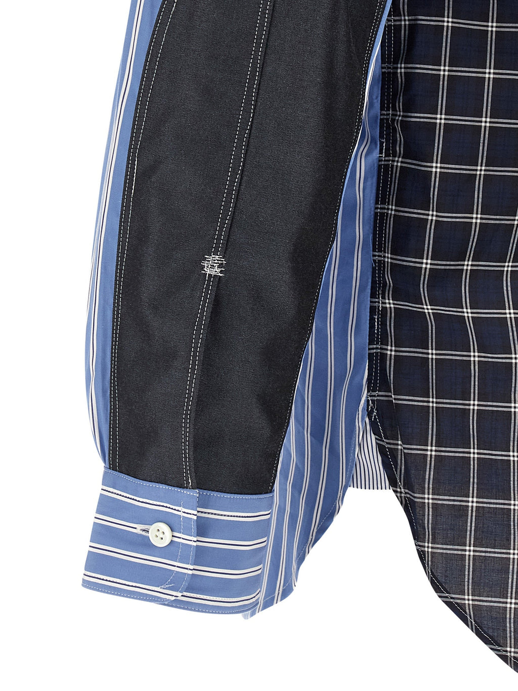 Junya Watanabe Blue Cotton Blouse