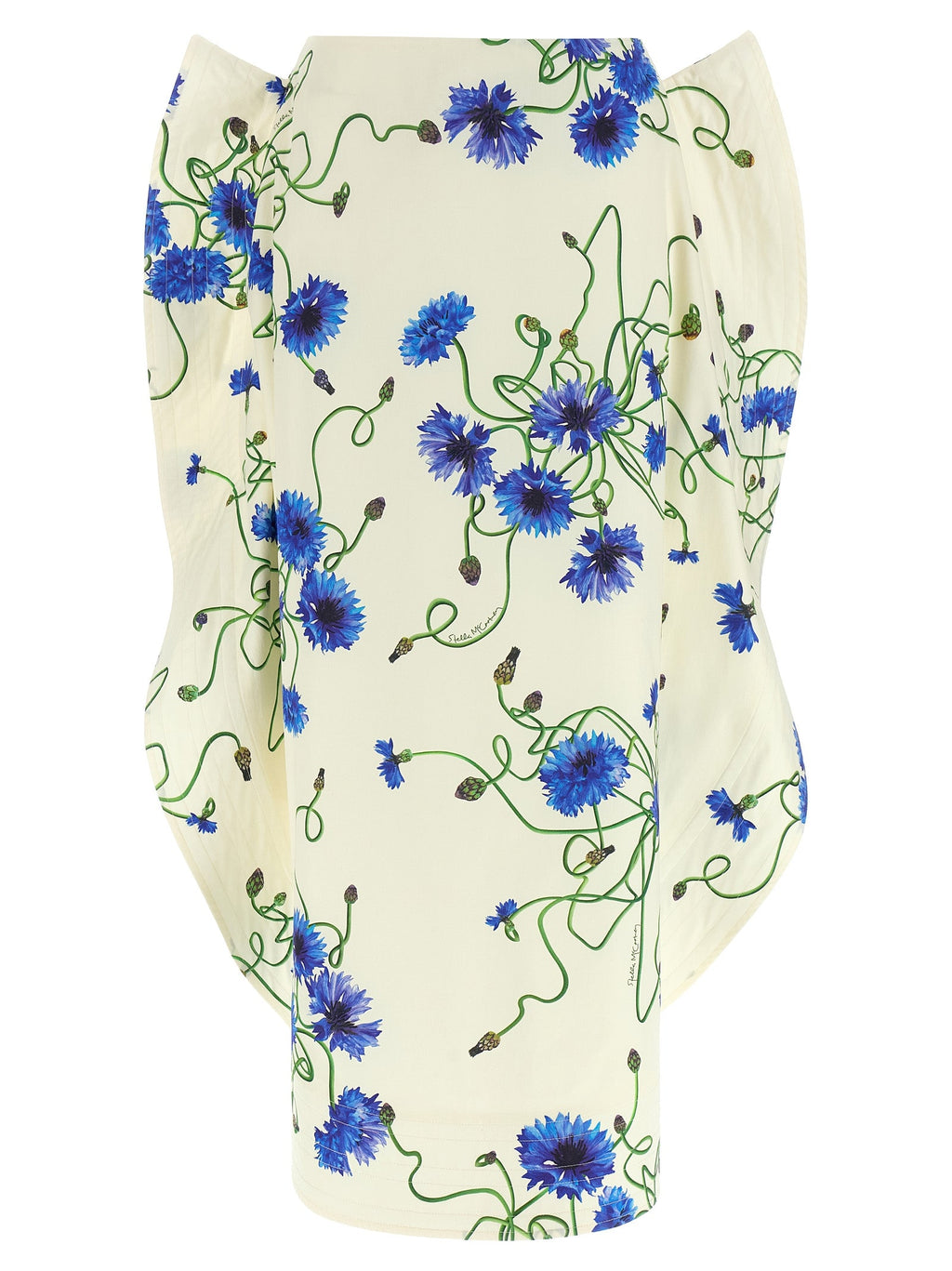 Stella McCartney Blue Cotton Mini Skirt