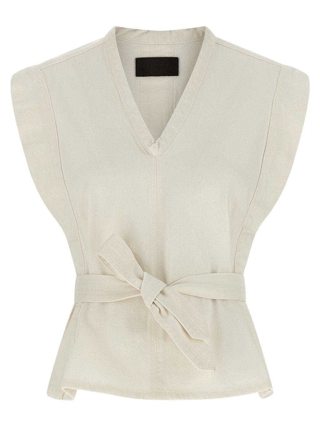 Lemaire White Cotton Sleeveless Jacket
