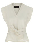 Lemaire White Cotton Sleeveless Jacket