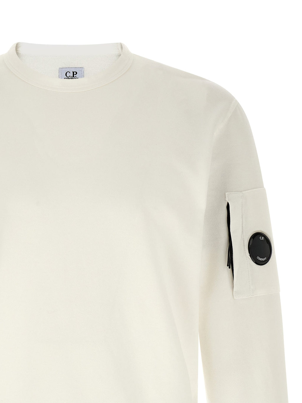 C.P. Company White Cotton Sweatshirt
