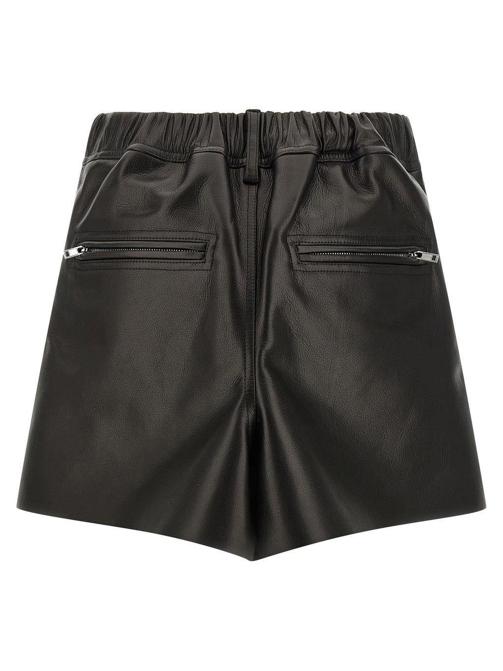 Rick Owens Black Calfskin Long Skirt